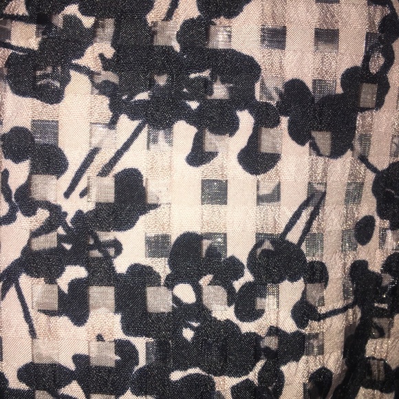 J.O.A Los Angeles dusty pink and black checked cherry blossom dress | size S - Picture 4 of 10